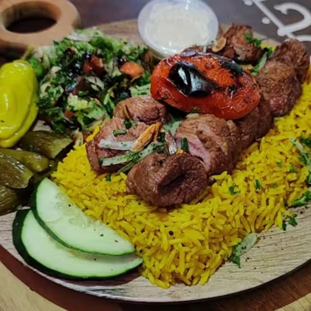 Lamb Shish Kebab.